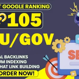 105 EDU profile Blog and edu blog comments Mixed manual SEO backlinks for $25
