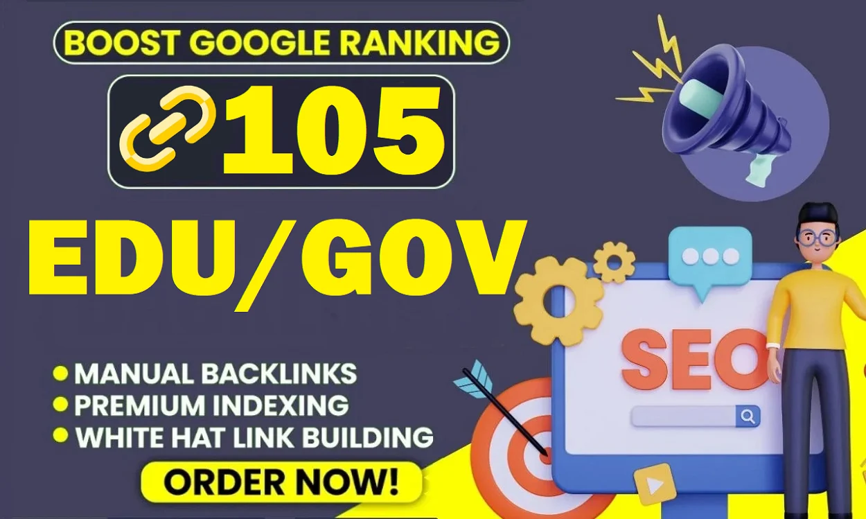105 EDU profile Blog and edu blog comments Mixed manual SEO backlinks for $25